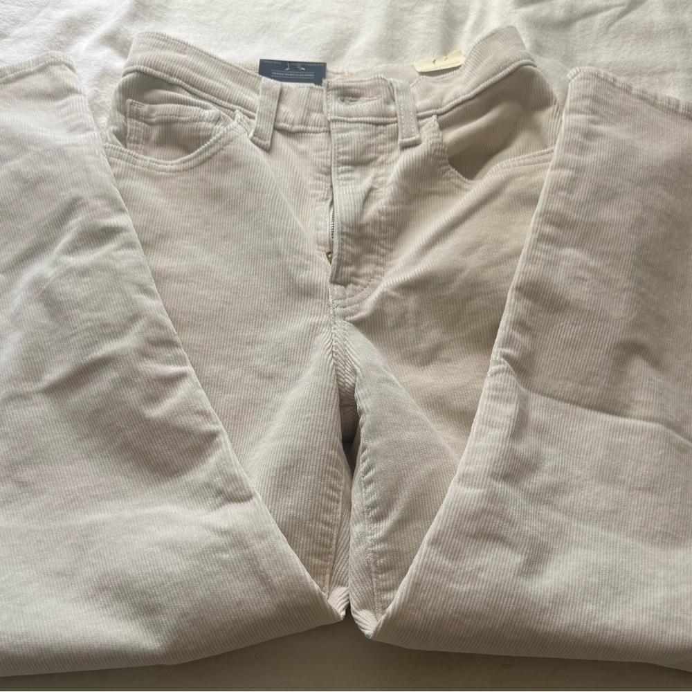 Levi's women Cream Corduroy Ribcage Pants